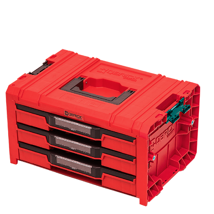 جعبه ابزار QS Red Pro Drawers 3 Toolbox